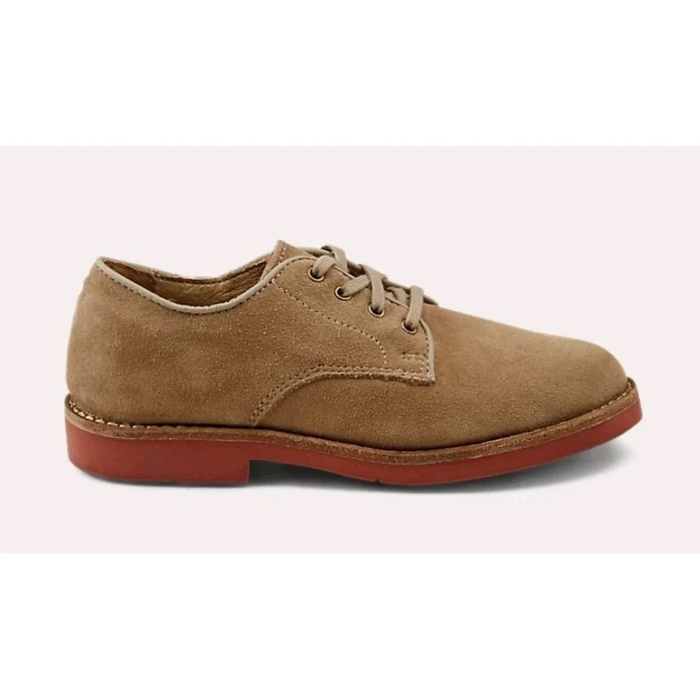 Polo Ralph Lauren Barton Buck Boys Size 6(women Sz 8) Suede Oxford Shoes‎ Preppy